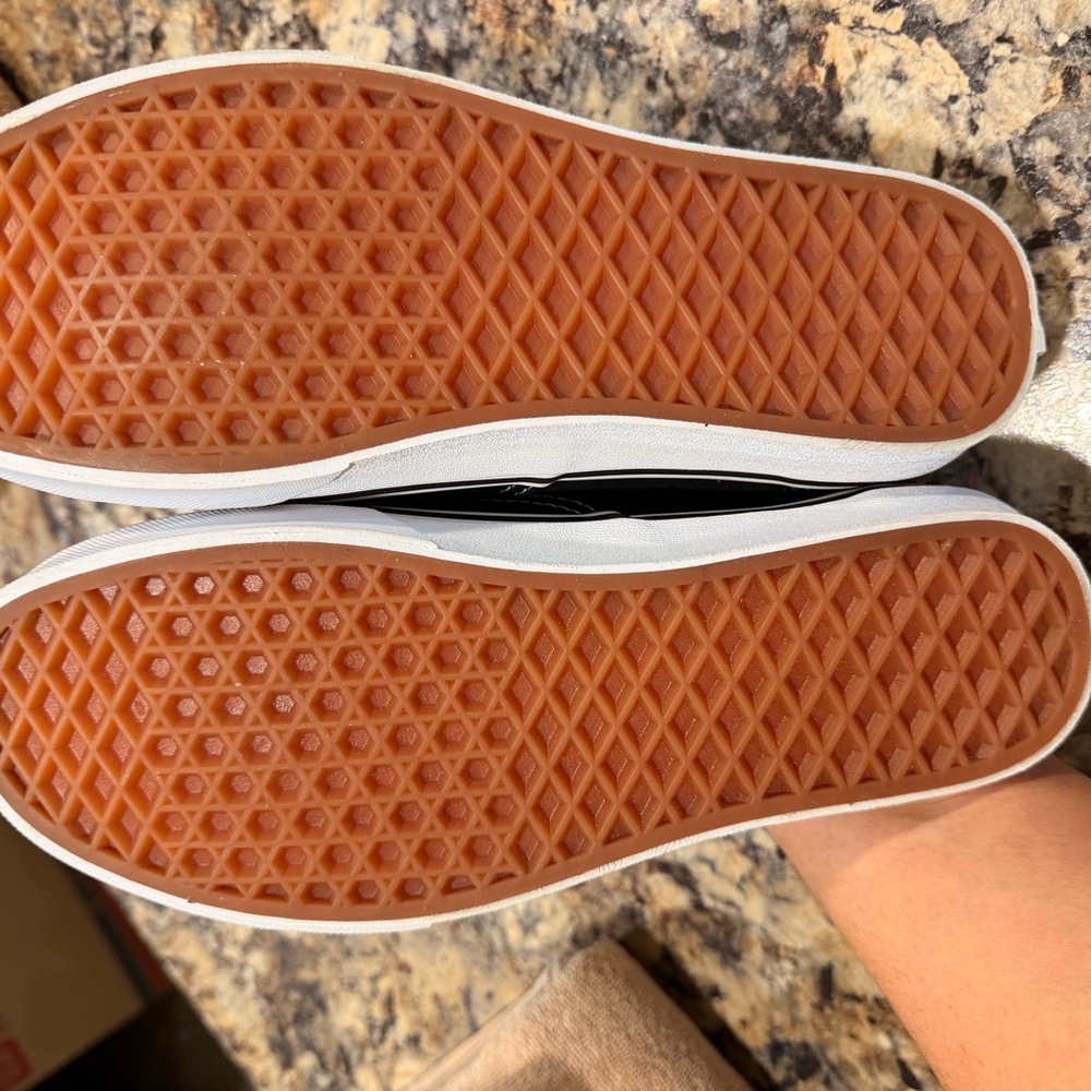 Vans Black & White Low-Top Canvas Sneakers - Picture 3 of 4